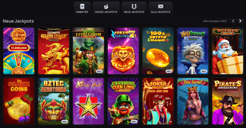 Jackpot-Slots in Online-Casinos